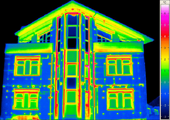 Thermal imaging scanner view.